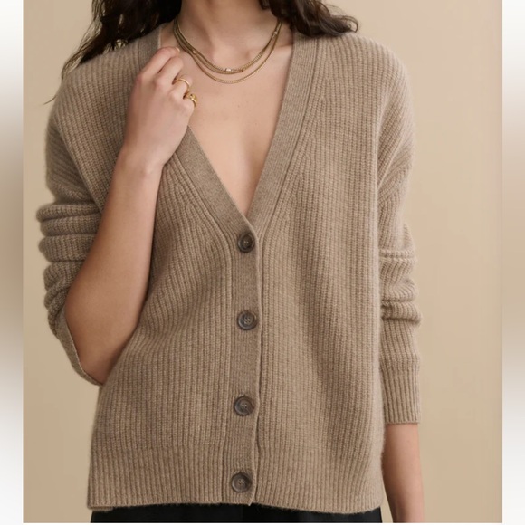 NEW with tags Jenni Kayne cropped cashmere cocoon cardigan - Picture 2 of 6